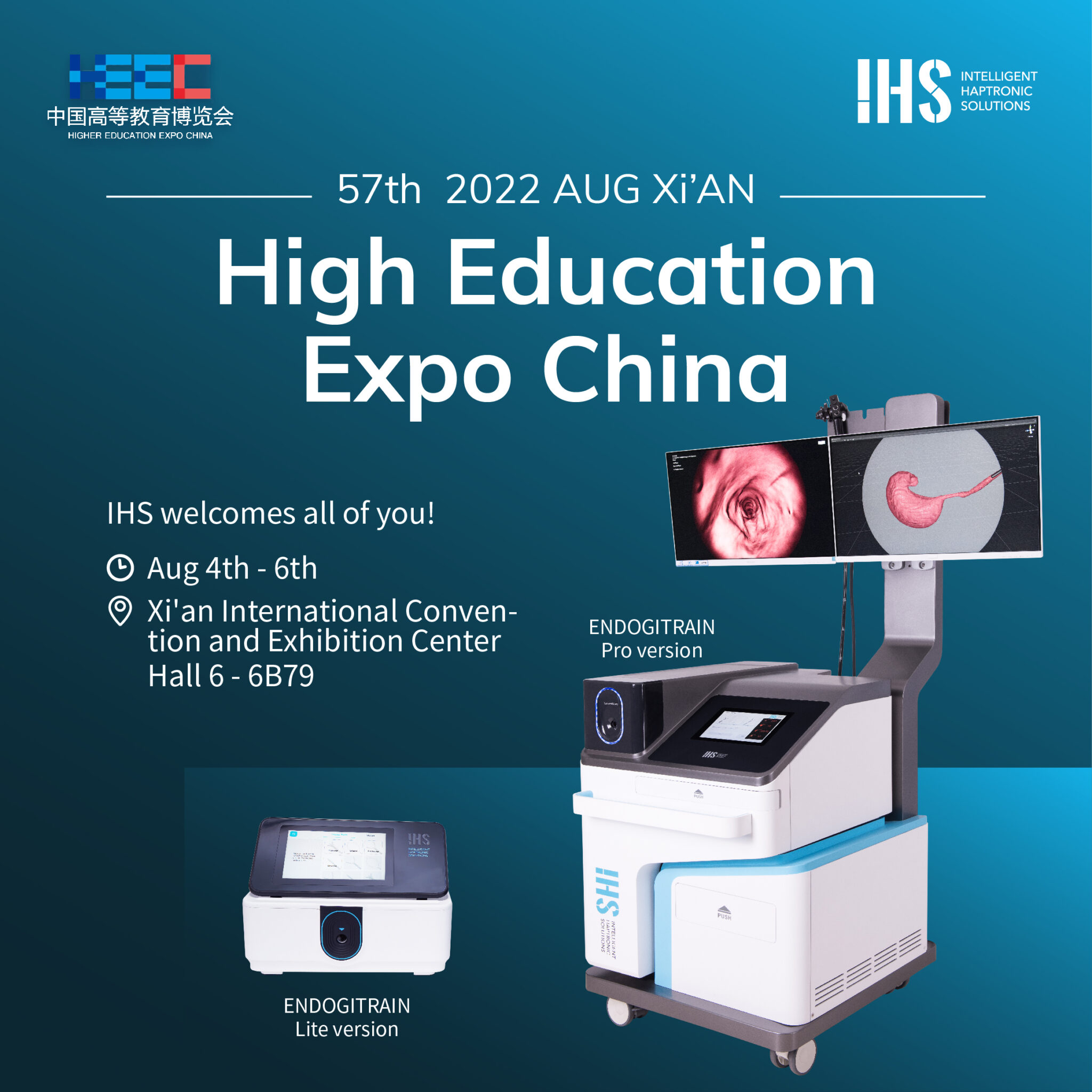 IHS Showcasing the “3 in 1” Endoscopy Surgical Training Simulator at